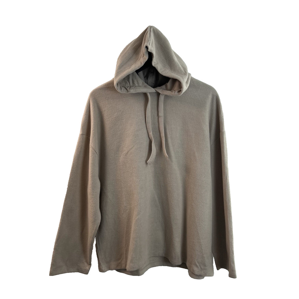 ASOS Hoodie Sweater X-Small Oversized Pullover Cream Long Sleeve Men's
